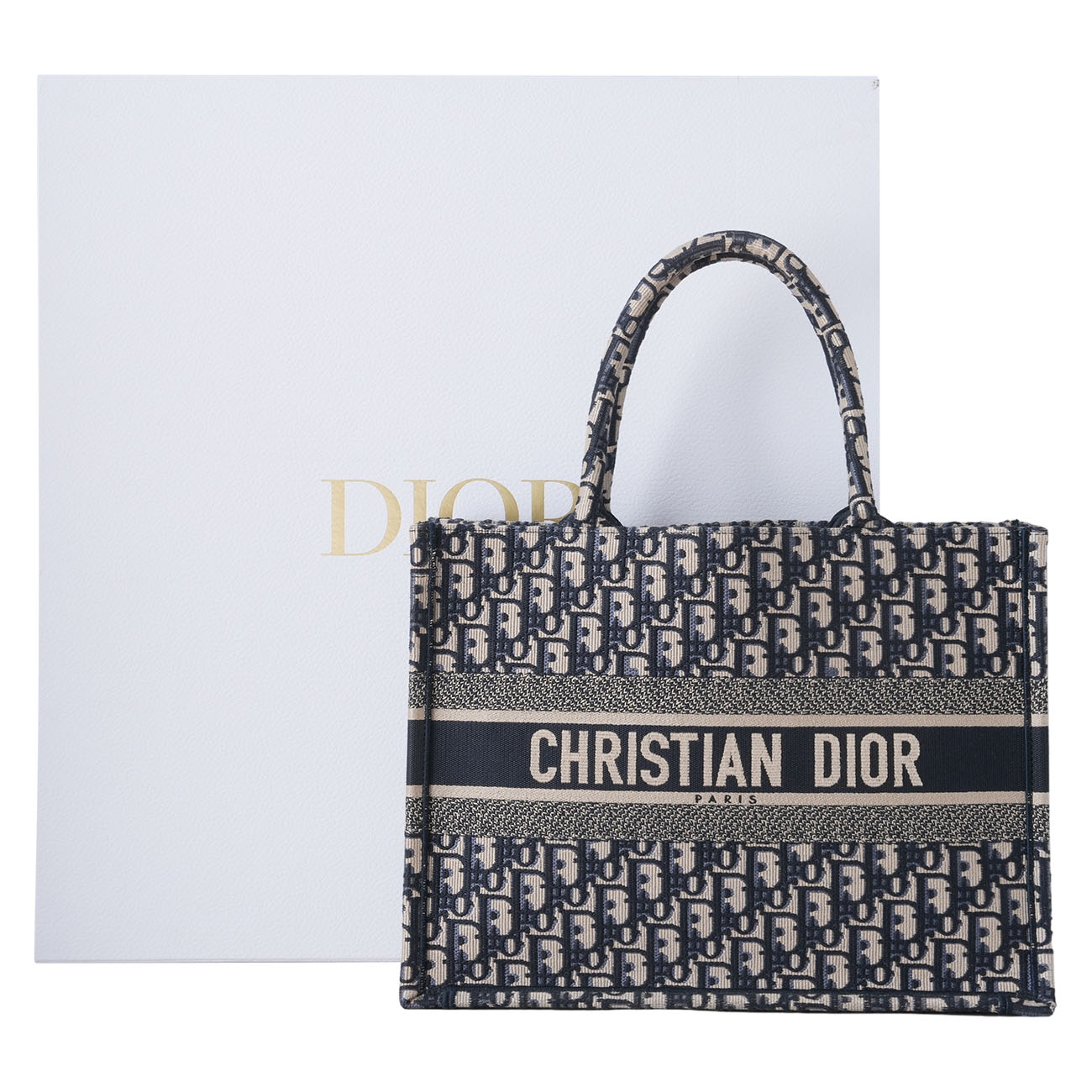 CHRISTIAN DIOR(USED)디올 오블리크 북토트 미디움 백